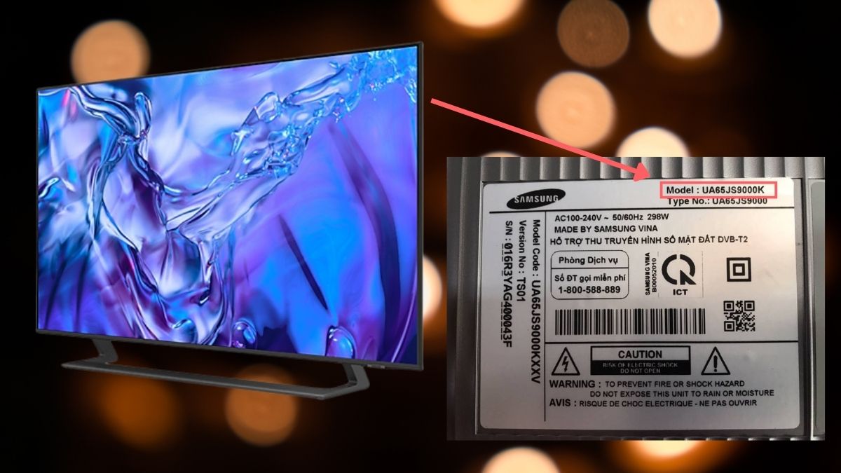 Cách kiểm tra năm sản xuất tivi Samsung thông qua mã Model