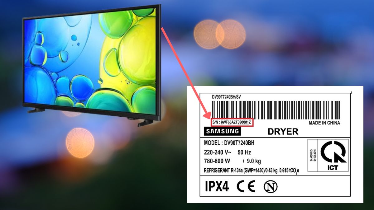 Kiểm tra năm sản xuất tivi Samsung bằng số Serial Number