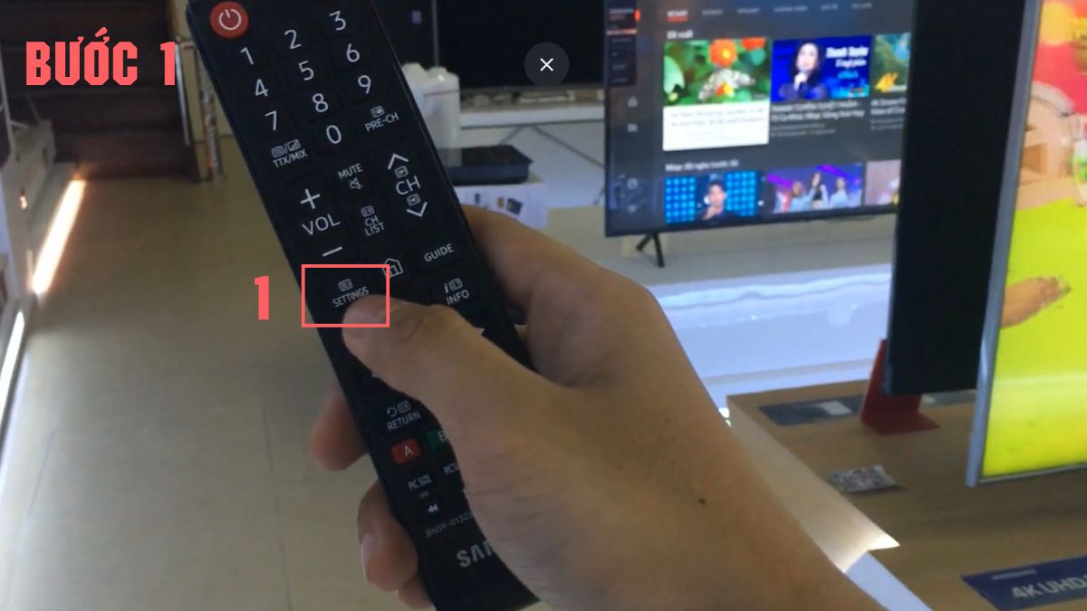 Cách kiểm tra năm sản xuất tivi Samsung trực tiếp trên tivi