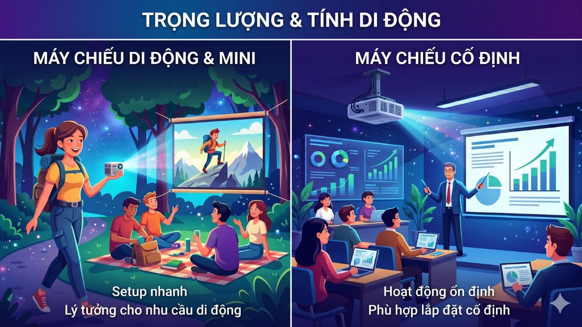 Các yếu tố quan trọng khác khi mua máy chiếu không nên bỏ qua