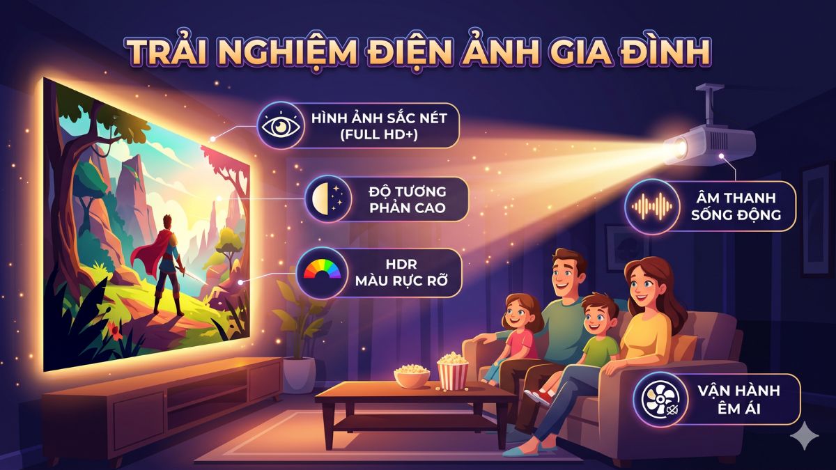 Kinh nghiệm mua máy chiếu theo từng nhu cầu sử dụng