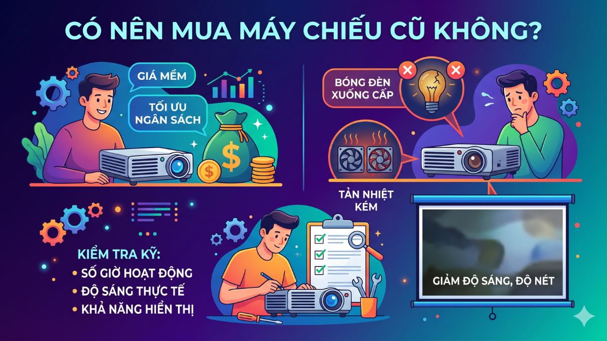 Có nên mua máy chiếu cũ không?