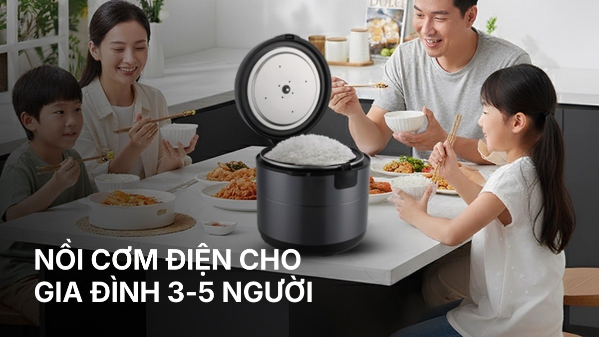 Kinh nghiệm mua nồi cơm điện cho gia đình 3-5 người