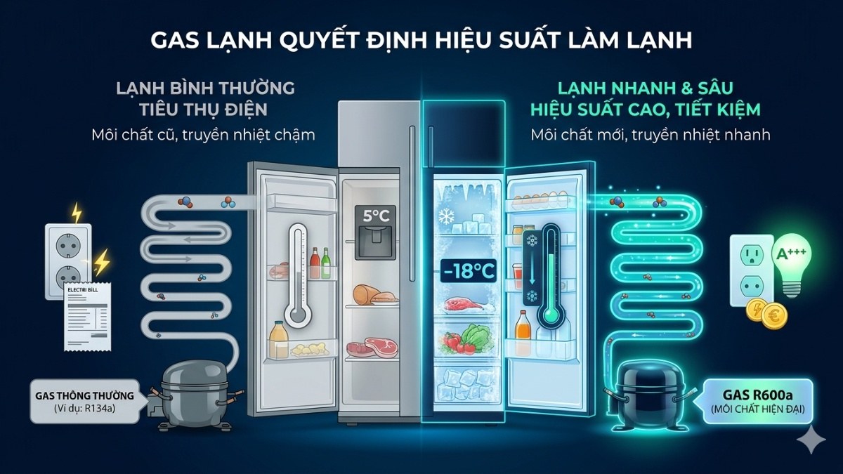 Mối liên hệ giữa ký hiệu block và hiệu suất tủ lạnh