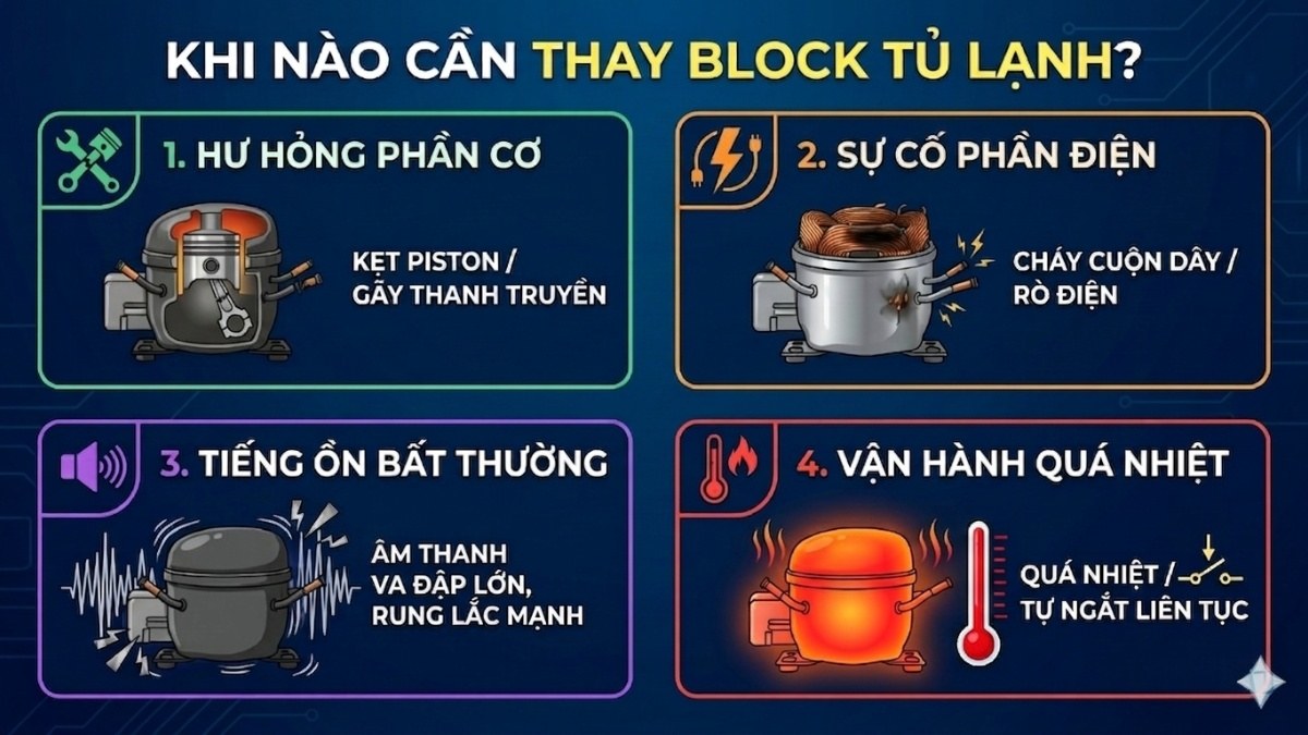 Cách ứng dụng ký hiệu block khi sửa chữa và thay thế