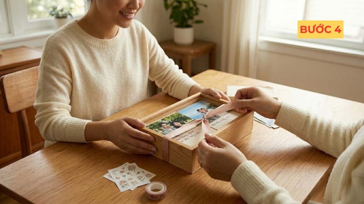 Gợi ý cách làm quà tặng mẹ 8/3 đơn giản: album ảnh
