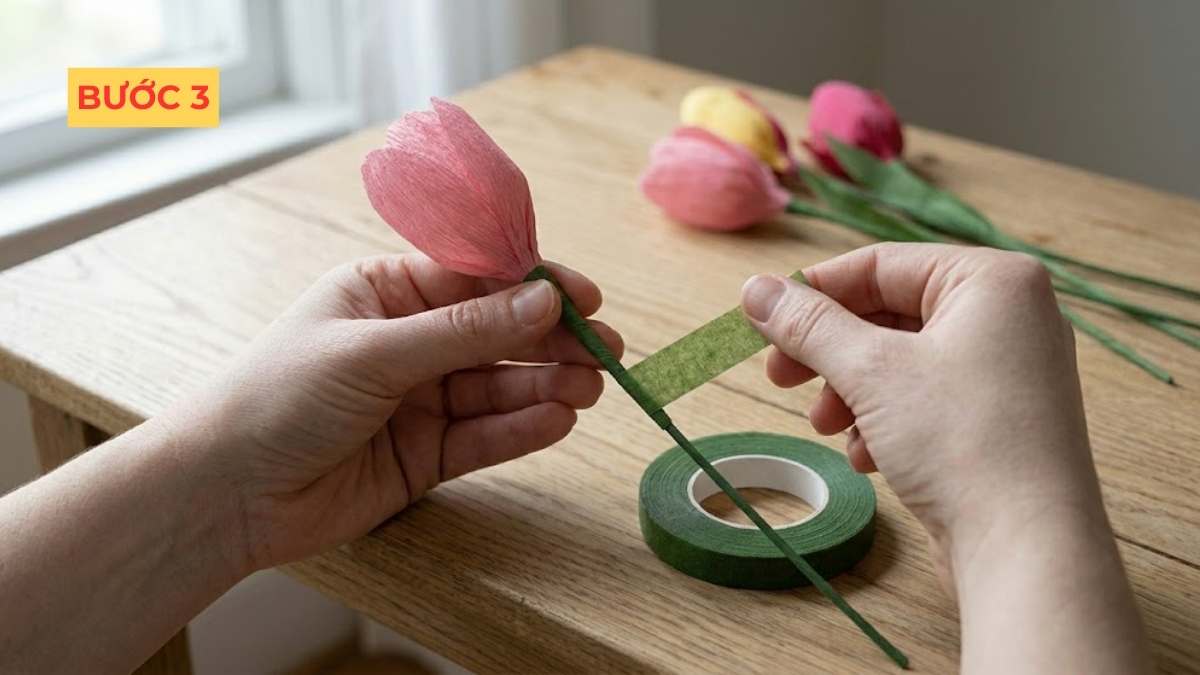 Gợi ý cách làm quà tặng mẹ 8/3 đơn giản: hoa giấy