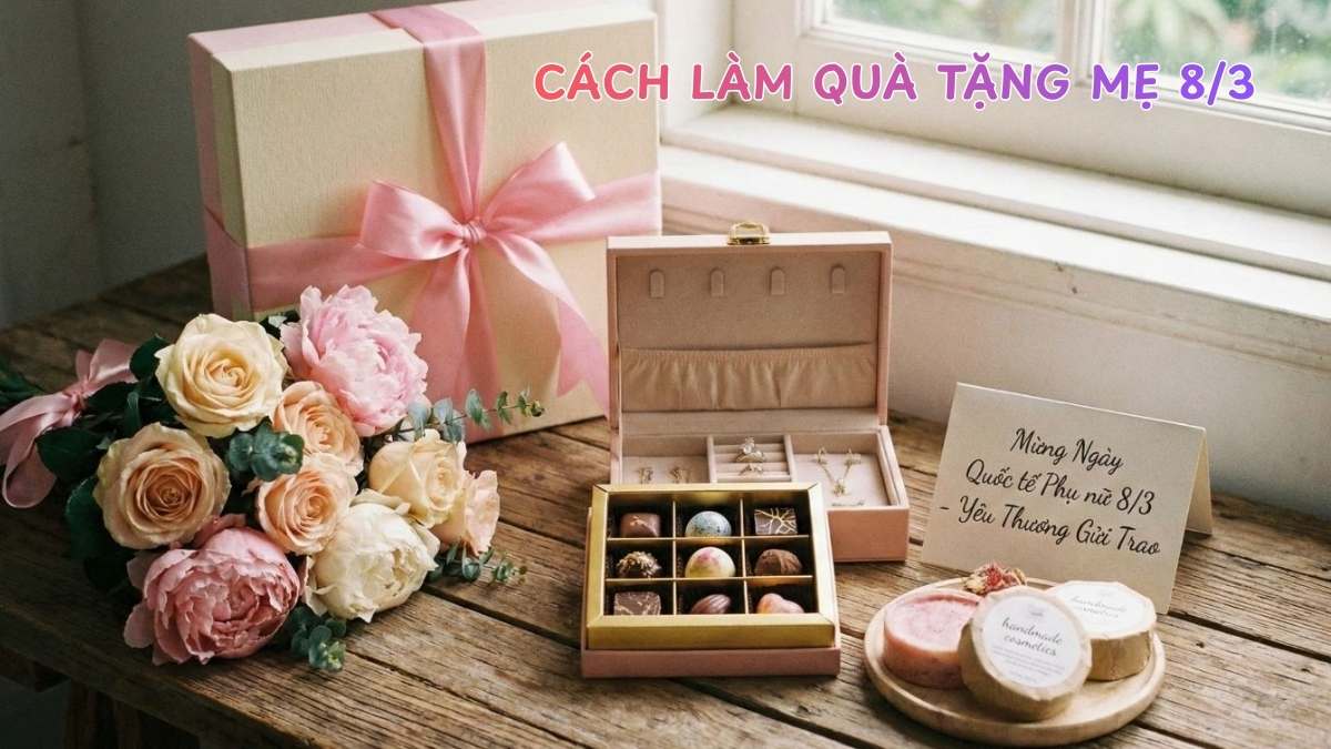 Cách làm quà tặng mẹ 8/3 ý nghĩa nhân ngày Quốc Tế Phụ Nữ