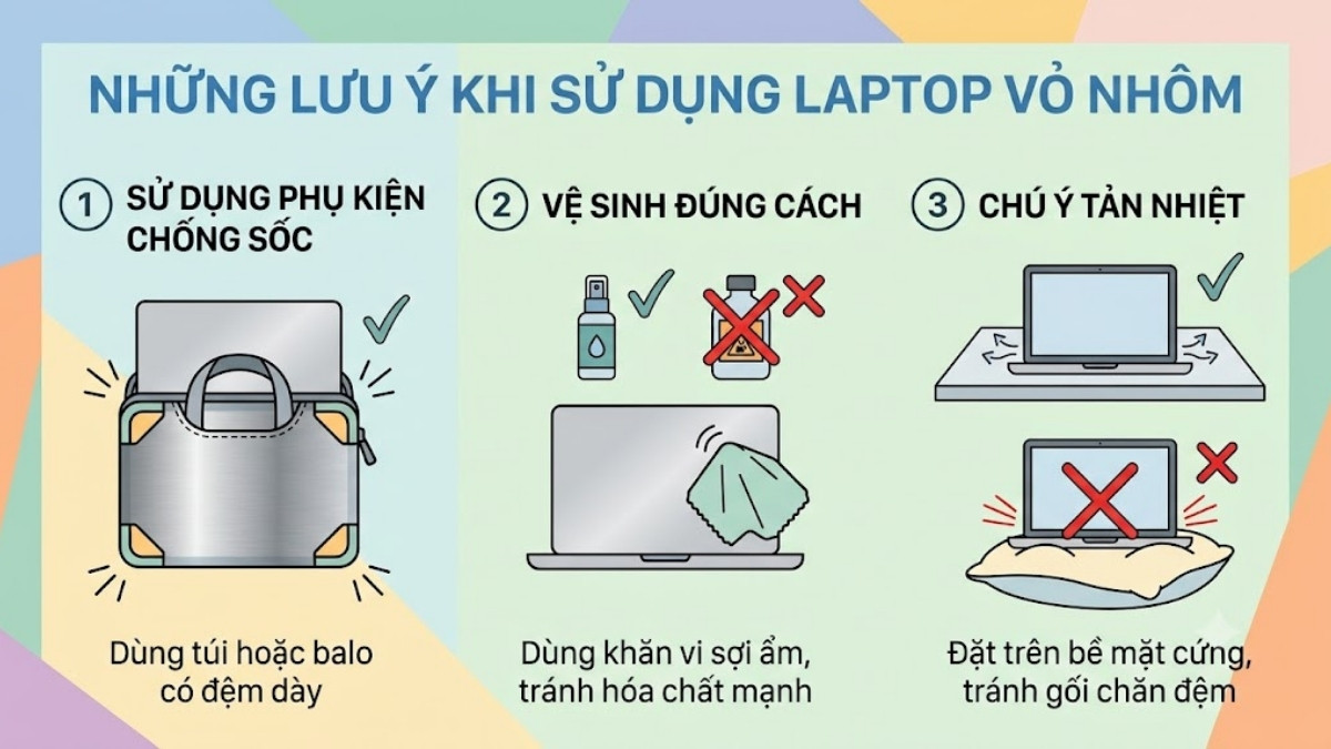 Những lưu ý khi sử dụng laptop Acer vỏ nhôm