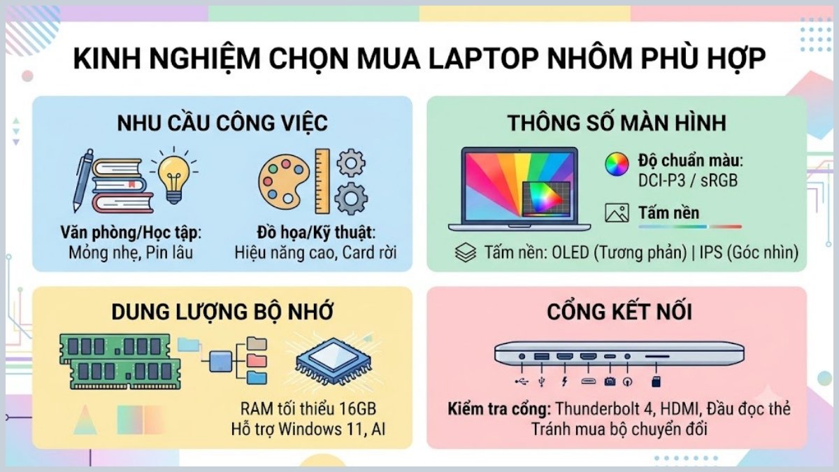 Kinh nghiệm chọn mua laptop Acer vỏ nhôm phù hợp