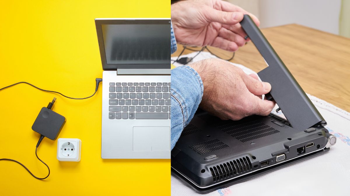 Sửa laptop Asus bị sập nguồn bật không lên: Xá điện bước 1