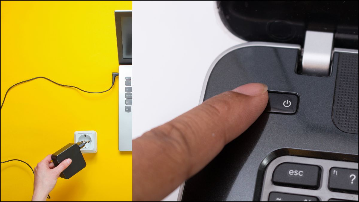 Sửa laptop Asus bị sập nguồn bật không lên: Xá điện bước 3