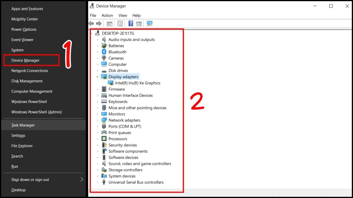 Sửa lỗi laptop bị màn hình xanh:Cài lại Driver bước 1
