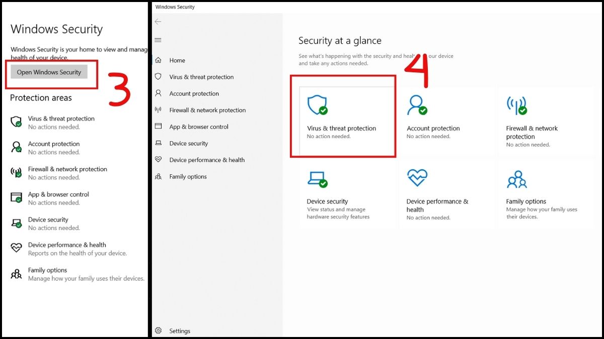 Sửa lỗi laptop bị màn hình xanh: Kích hoạt Windows Defender bước 2