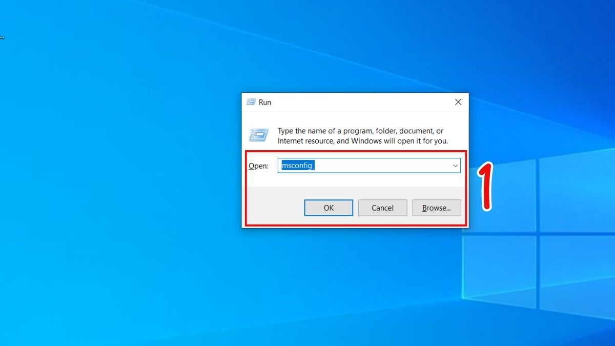 Sửa lỗi laptop bị màn hình xanh: Clean Boot bước 1