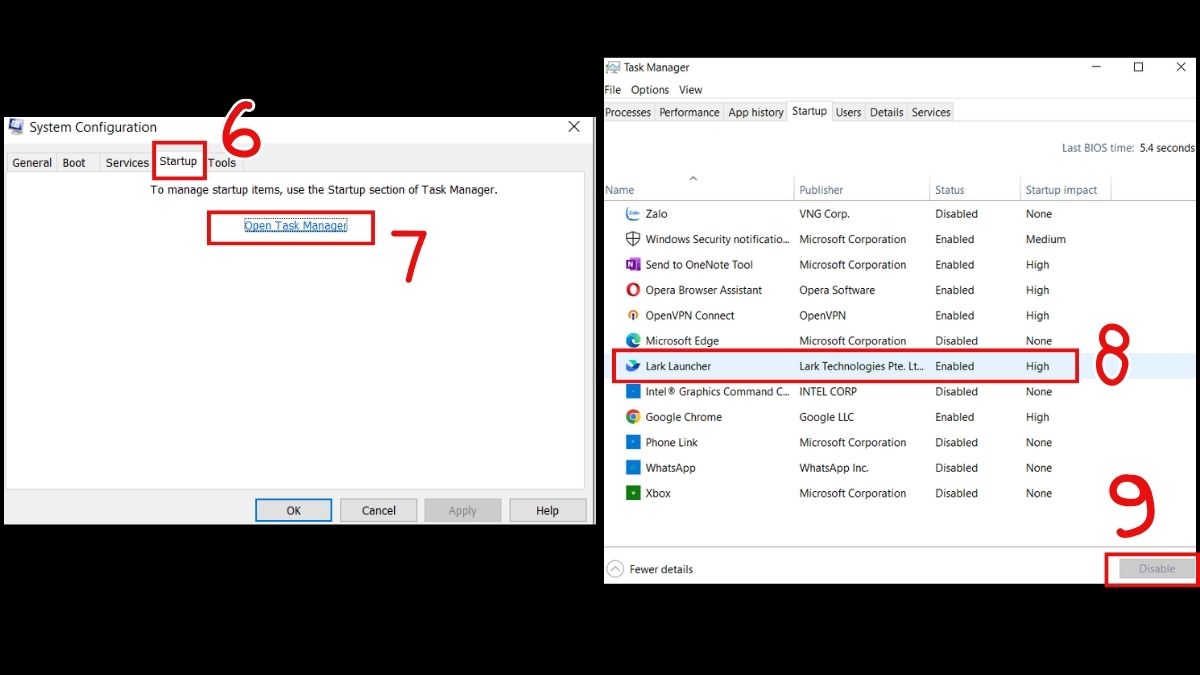 Sửa lỗi laptop bị màn hình xanh: Clean Boot bước 3