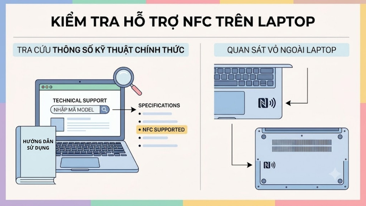 Cách kiểm tra laptop có hỗ trợ NFC không