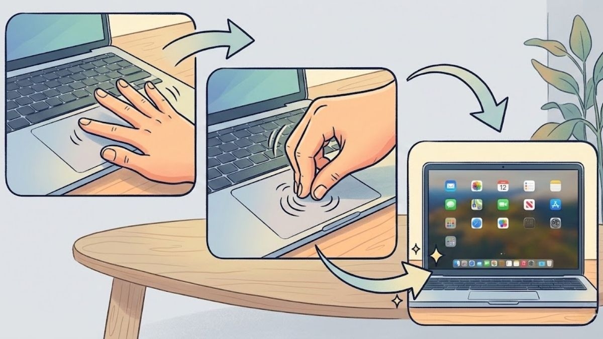 Mở Launchpad bằng Trackpad