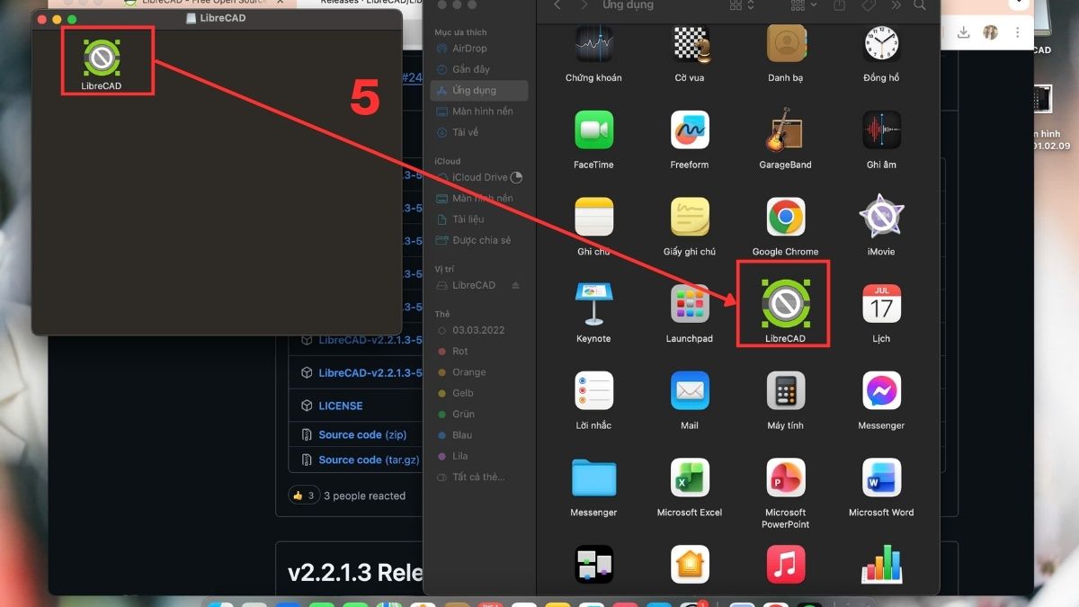 Hướng dẫn tải và cài đặt LibreCAD macOS bước 1