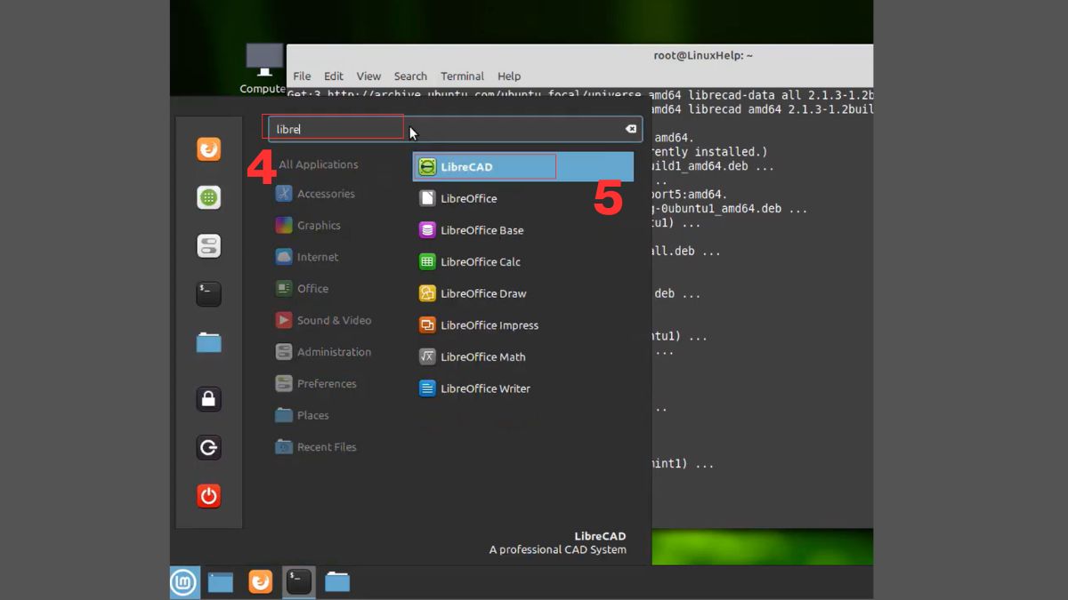 Hướng dẫn tải và cài đặt LibreCAD Linux