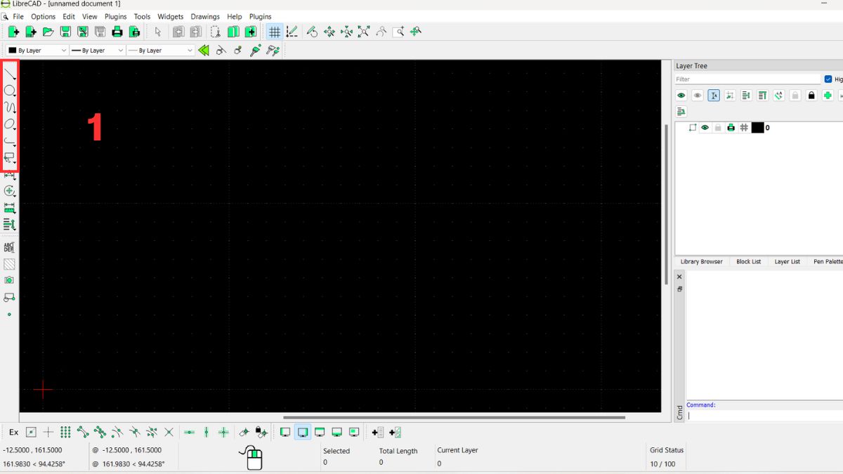 Hướng dẫn sử dụng LibreCAD cơ bản