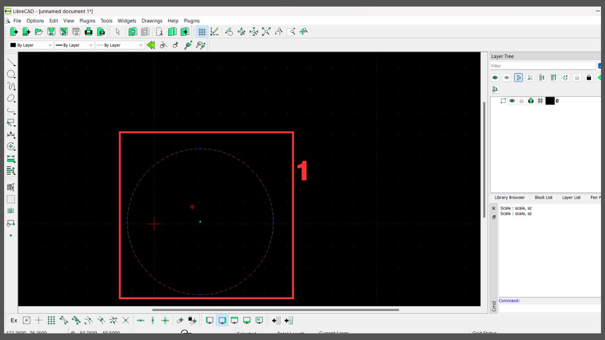 Hướng dẫn sử dụng LibreCAD cơ bản