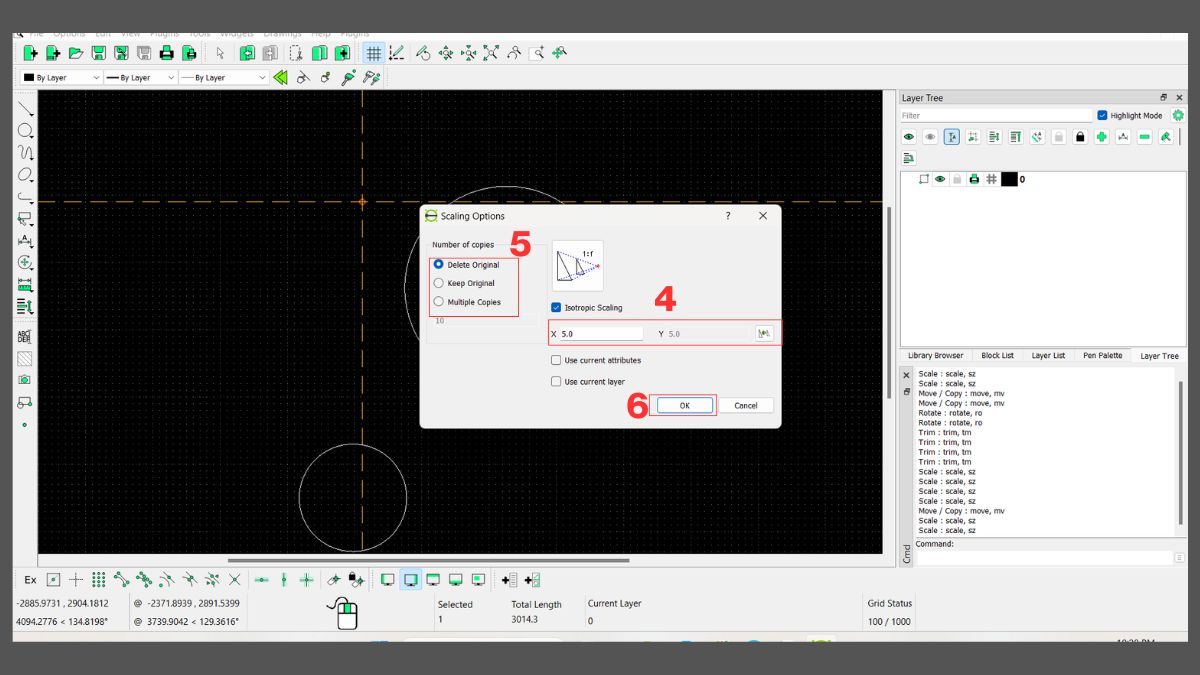 Hướng dẫn sử dụng LibreCAD cơ bản