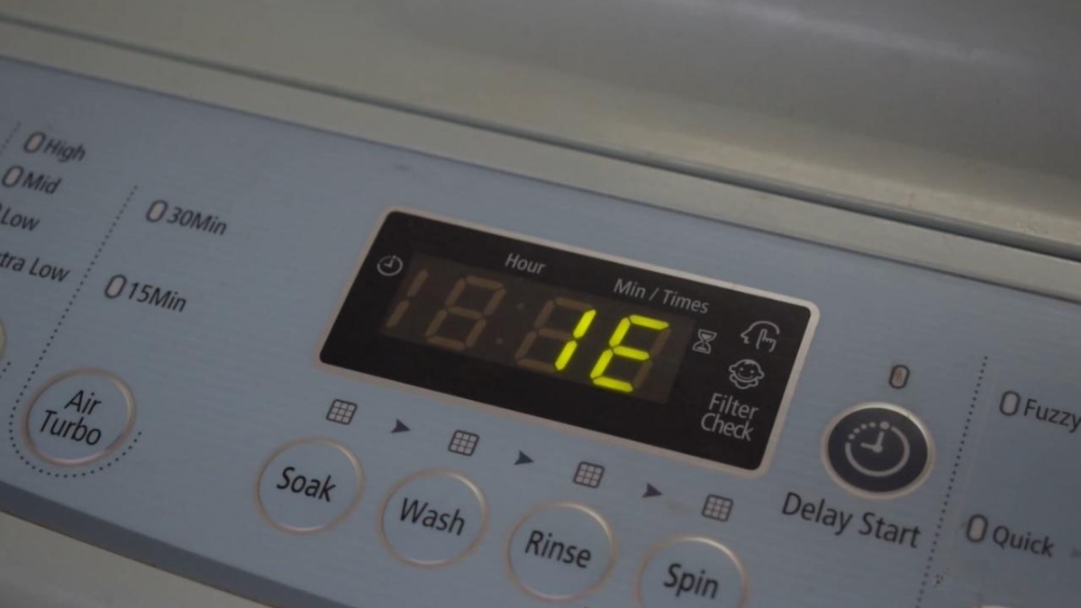 Lỗi 1E máy giặt Samsung là gì?