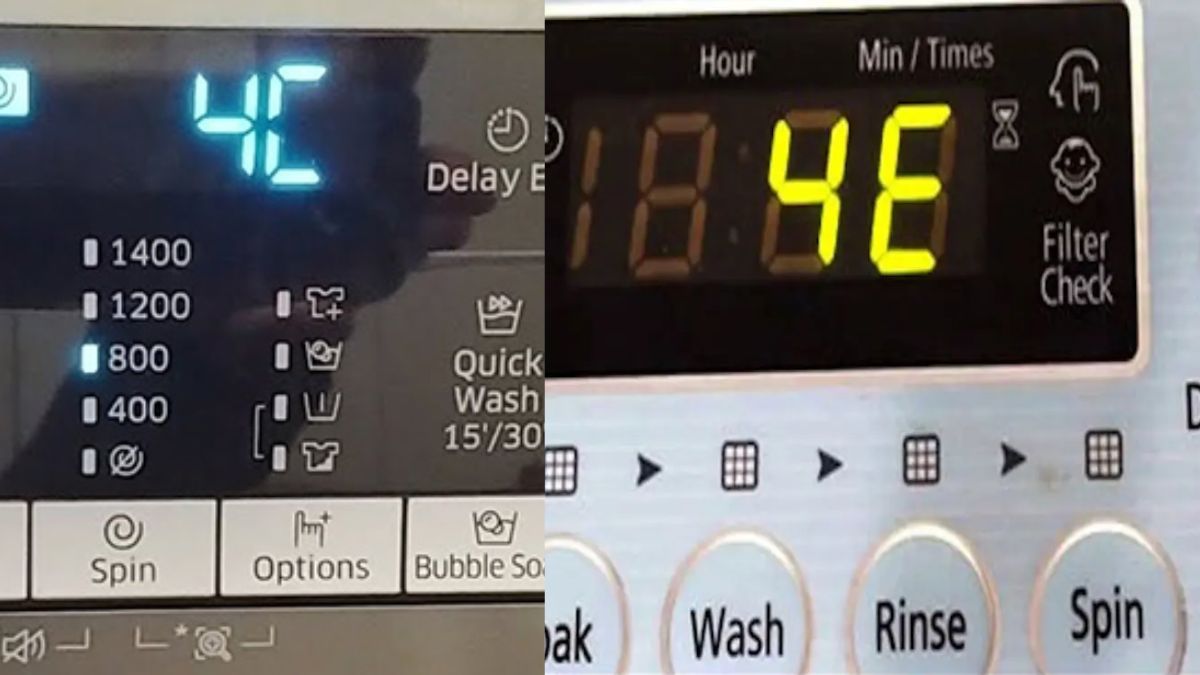 Phân biệt lỗi 4C máy giặt Samsung với các mã lỗi cấp nước khác