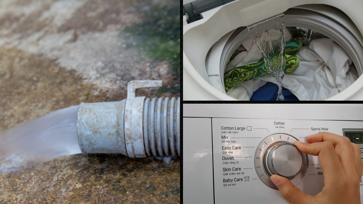 Cách khắc phục lỗi 5UD máy giặt Samsung: Chạy chu trình xả thêm 