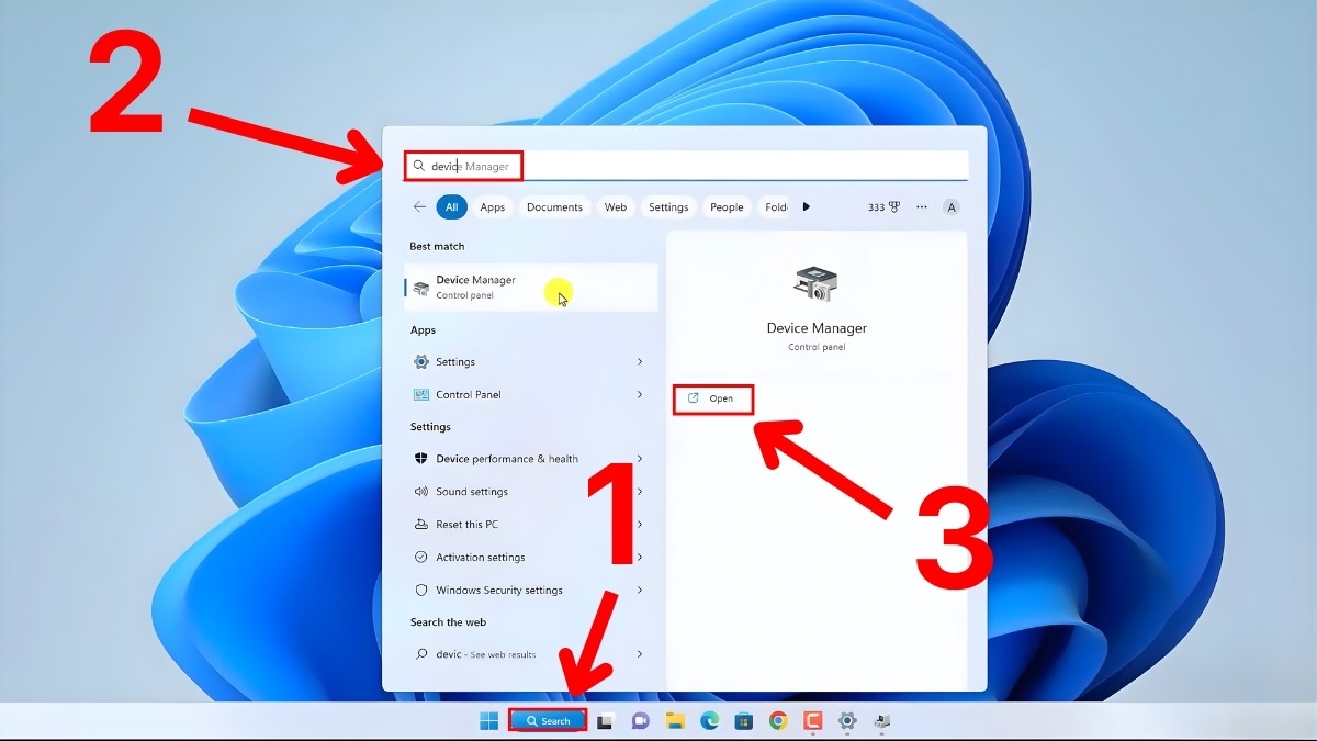 Sửa lỗi camera laptop: Cài lại Driver camera bị mất bước 1