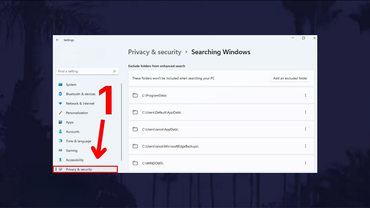 Sửa lỗi camera laptop: Cấp quyền ứng dụng để camera hoạt động bước 1