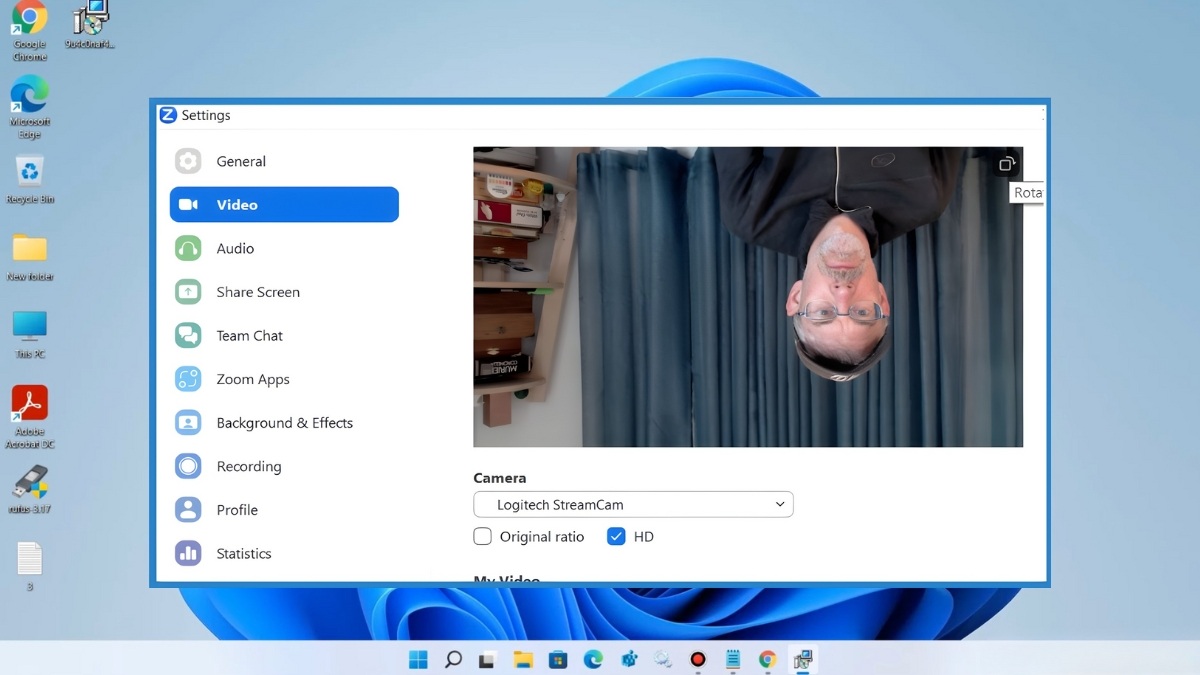 Lỗi camera laptop hiển thị ngược