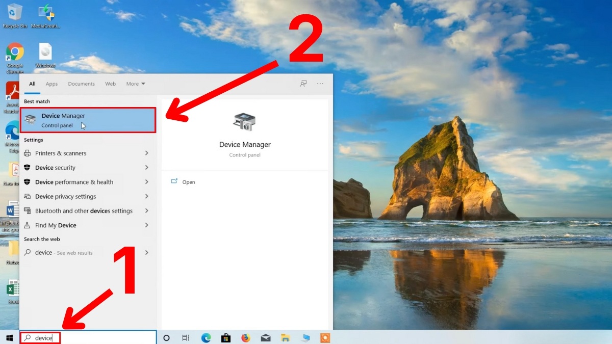 Sửa lỗi camera laptop: Khôi phục Driver camera về phiên bản trước bước 1