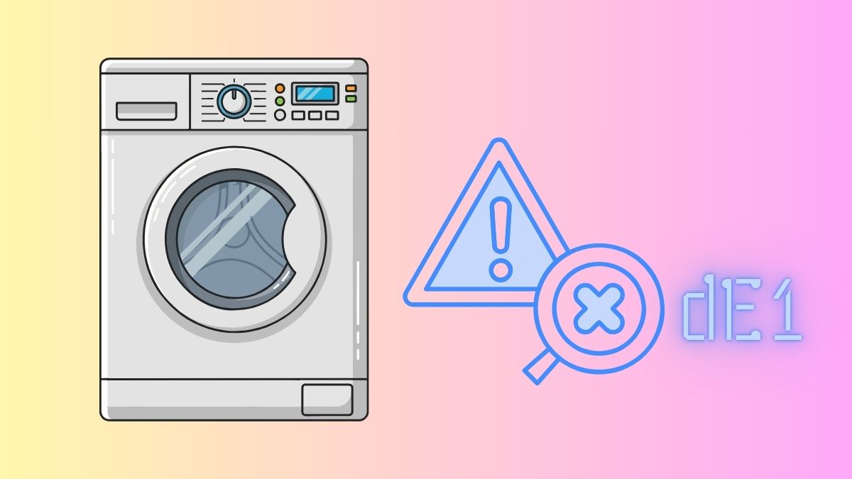 Dấu hiệu nhận biết lỗi DE1 máy giặt LG