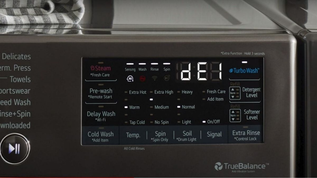 Lỗi DE1 máy giặt LG là gì? Nguyên nhân và cách khắc phục