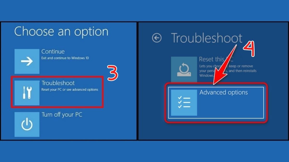 Khắc phục lỗi màn hình đen Win 10: Khởi động máy ở chế độ Safe Mode bước 2