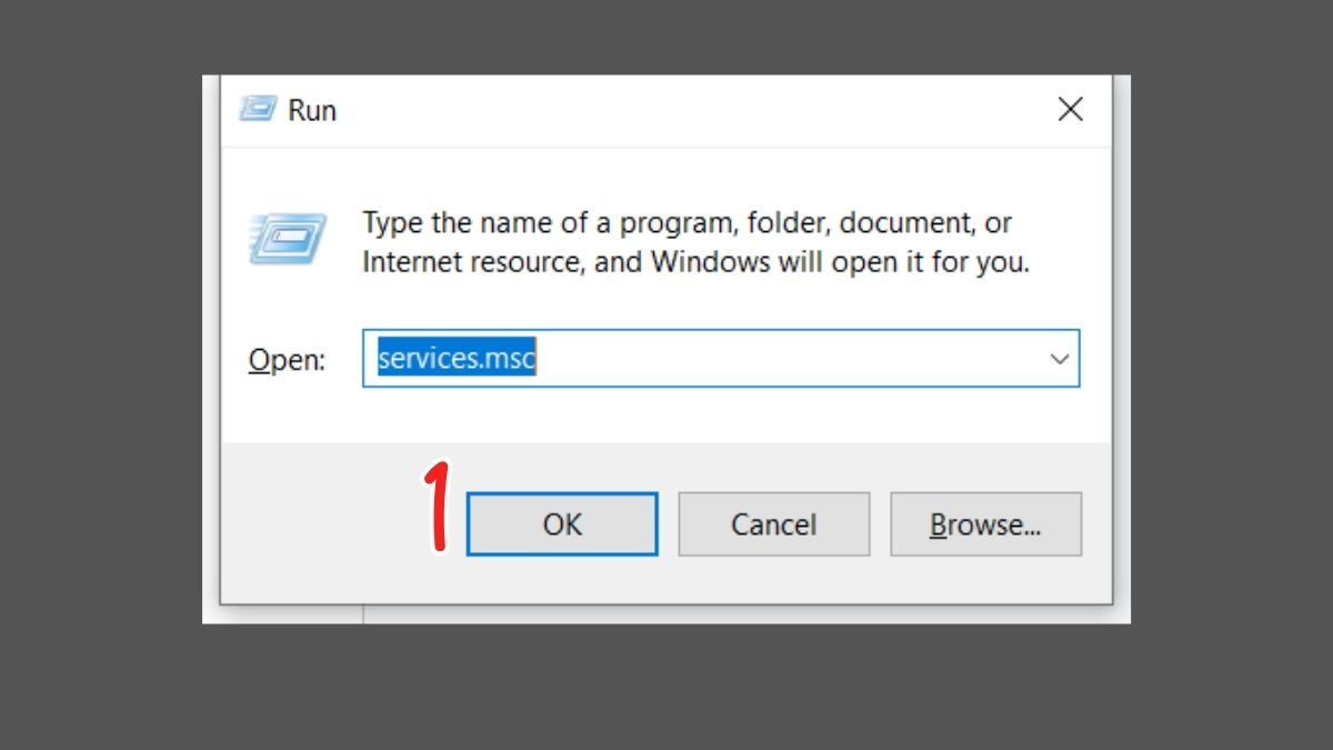 Khắc phục lỗi màn hình đen Win 10: Tắt tính năng tự động Update Windows bước 1