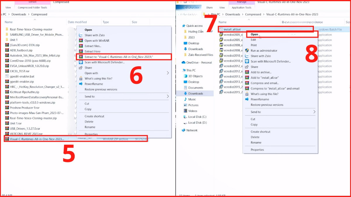 Khắc phục lỗi MSVCP140.dll: Cài lại gói Microsoft Visual C++ Redistributable bước 3