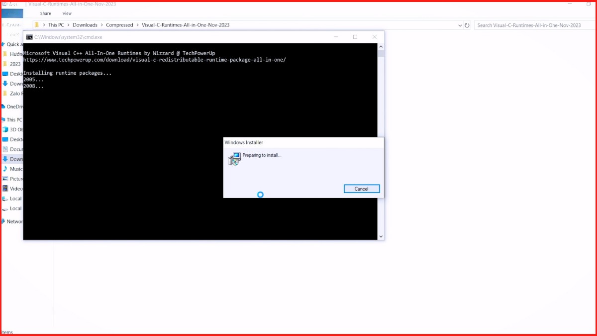 Khắc phục lỗi MSVCP140.dll: Cài lại gói Microsoft Visual C++ Redistributable bước 4