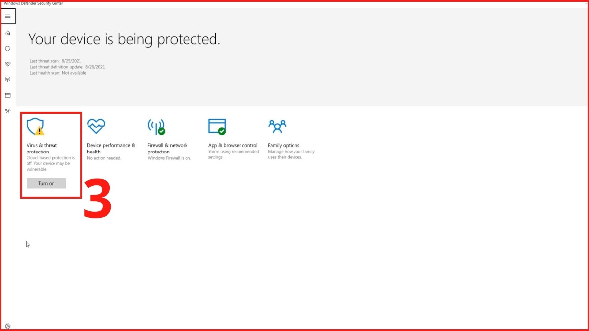 Khắc phục lỗi MSVCP140.dll: Quét virus bước 2
