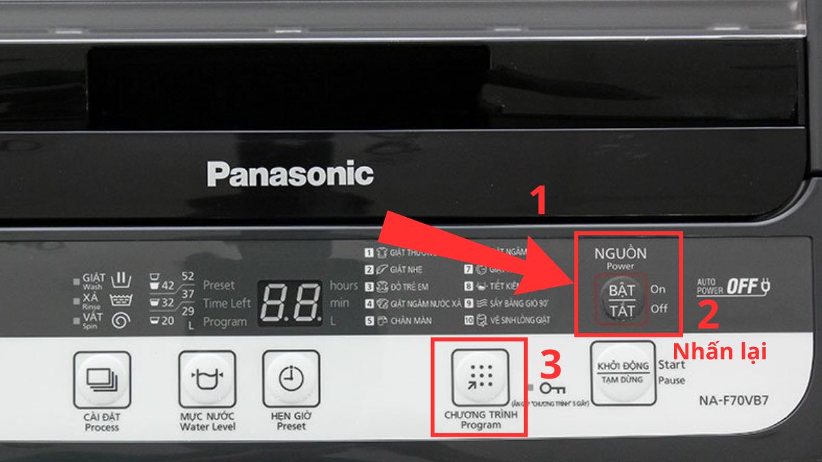 Khi mã lỗi máy giặt Panasonic U12 xuất hiện do lỗi tạm thời