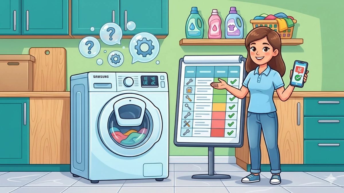 Vì sao cần hiểu mã lỗi máy giặt Samsung?