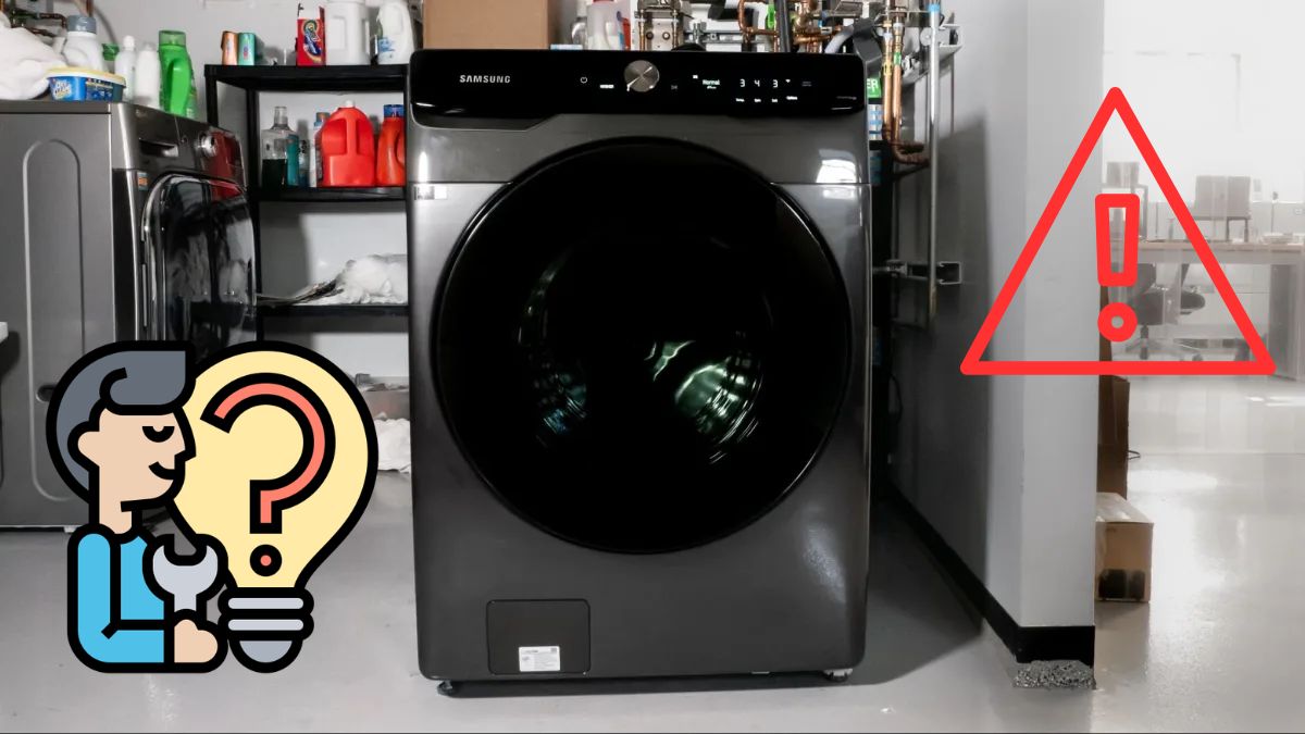 Một số lỗi thường gặp khác trên máy giặt Samsung không hiển thị mã