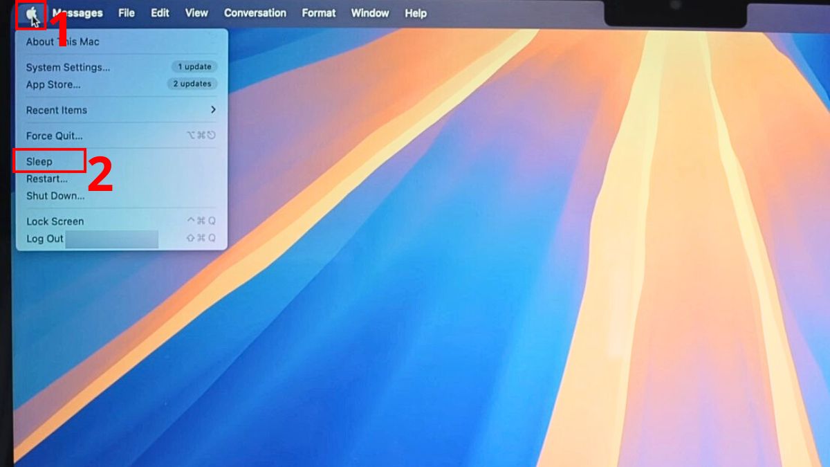 Cách đặt MacBook ở chế độ Sleep