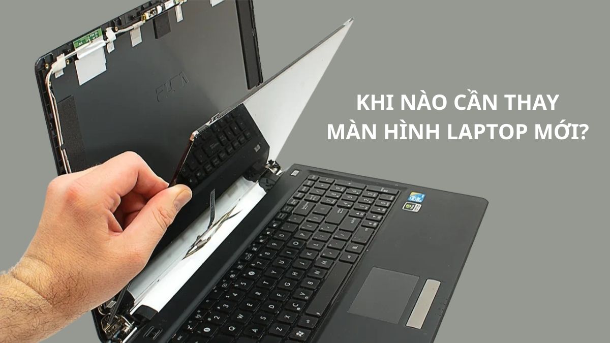 Thay màn hình laptop bị sọc ngang nhấp nháy