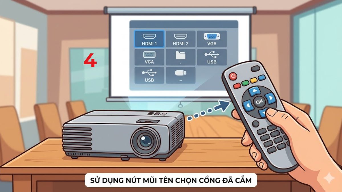 Cách khắc phục máy chiếu bị sọc dọc hiệu quả