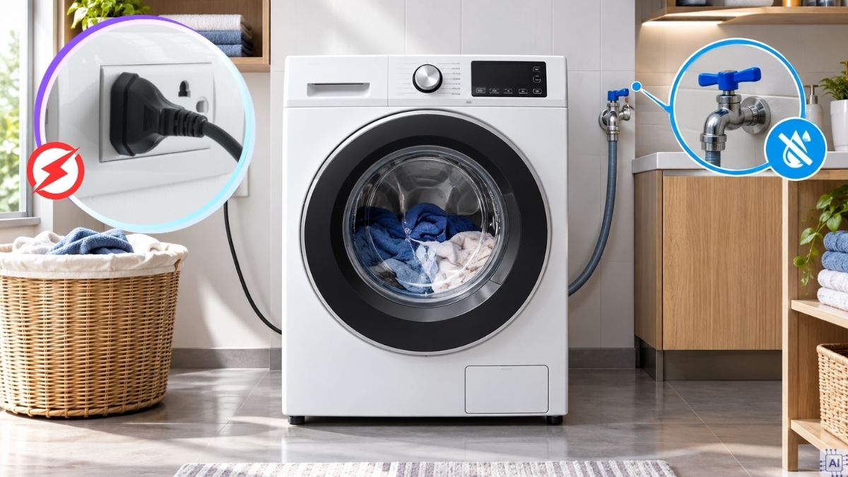 Nguyên nhân máy giặt đang vắt bị dừng