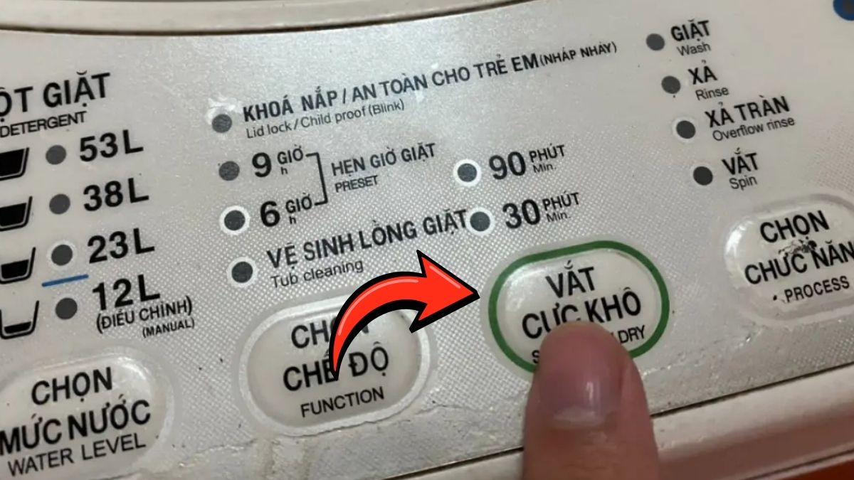 Cách kiểm tra nhanh khi máy giặt đang vắt bị dừng