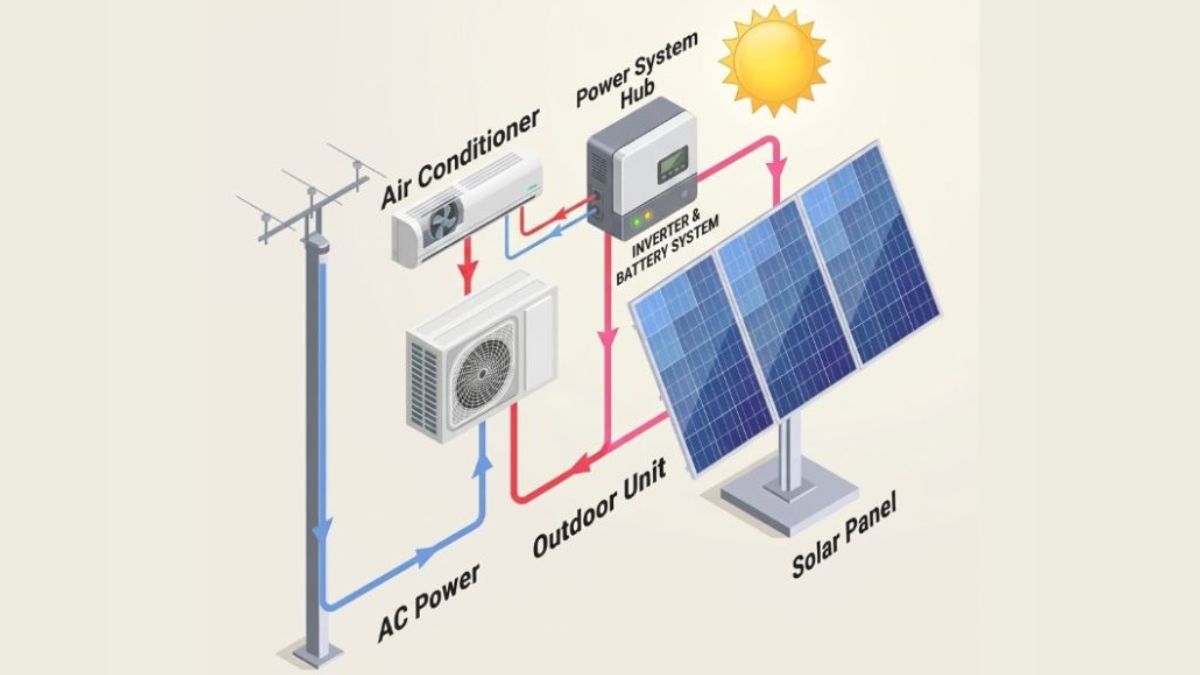 Máy lạnh 1HP chạy bằng năng lượng mặt trời là gì?